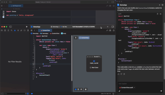 Xcode 版 GitHub Copilot 公开预览:AI 赋能,智能编码触手可及,开发利器!