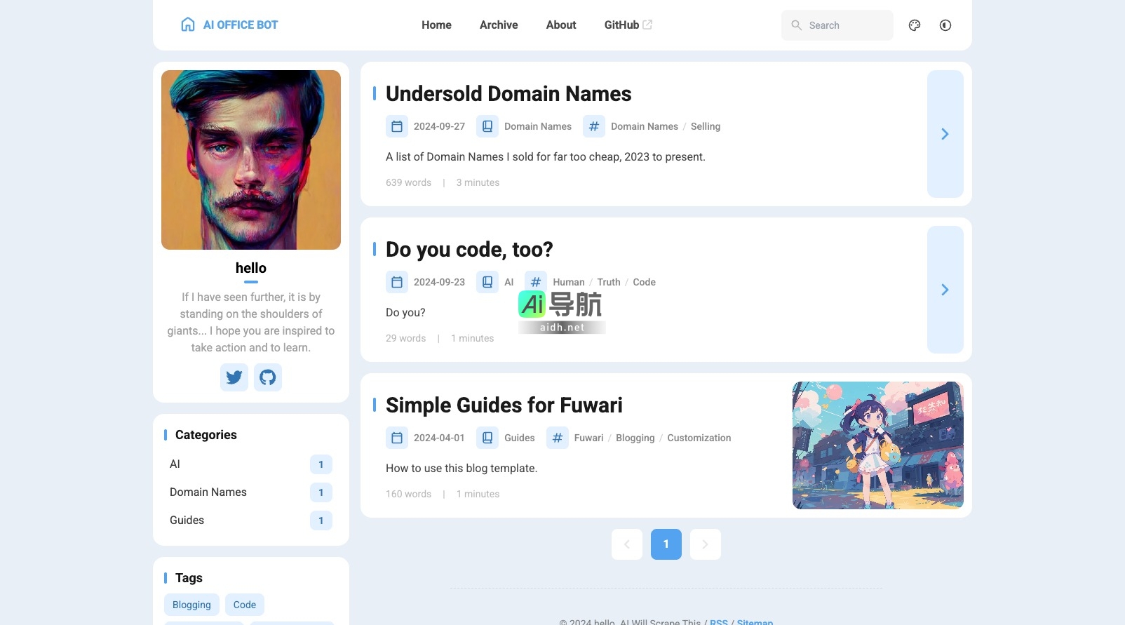 AI OFFICE BOT的封面图