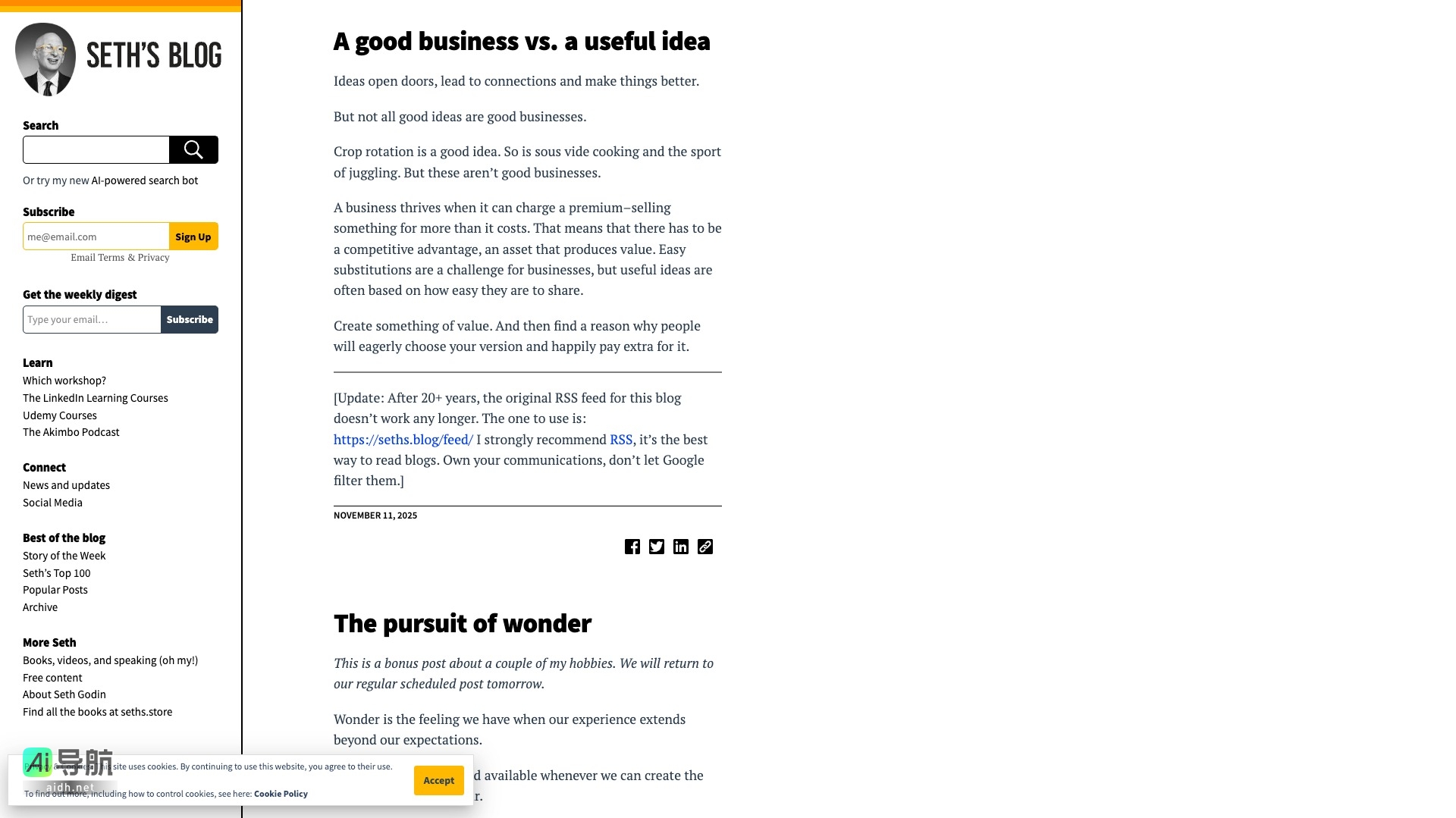 Seth’s Blog的封面图