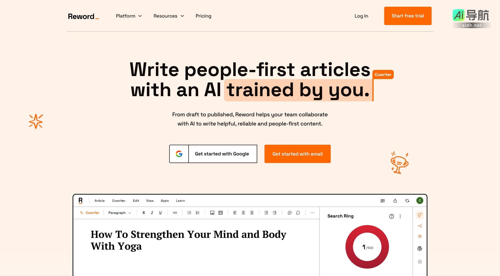 Reword: AI Writer For People的封面图