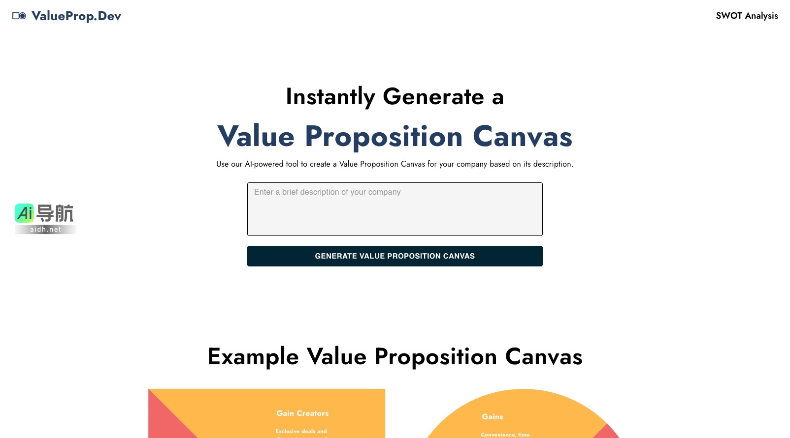 AI Value Proposition Canvas Generator的封面图