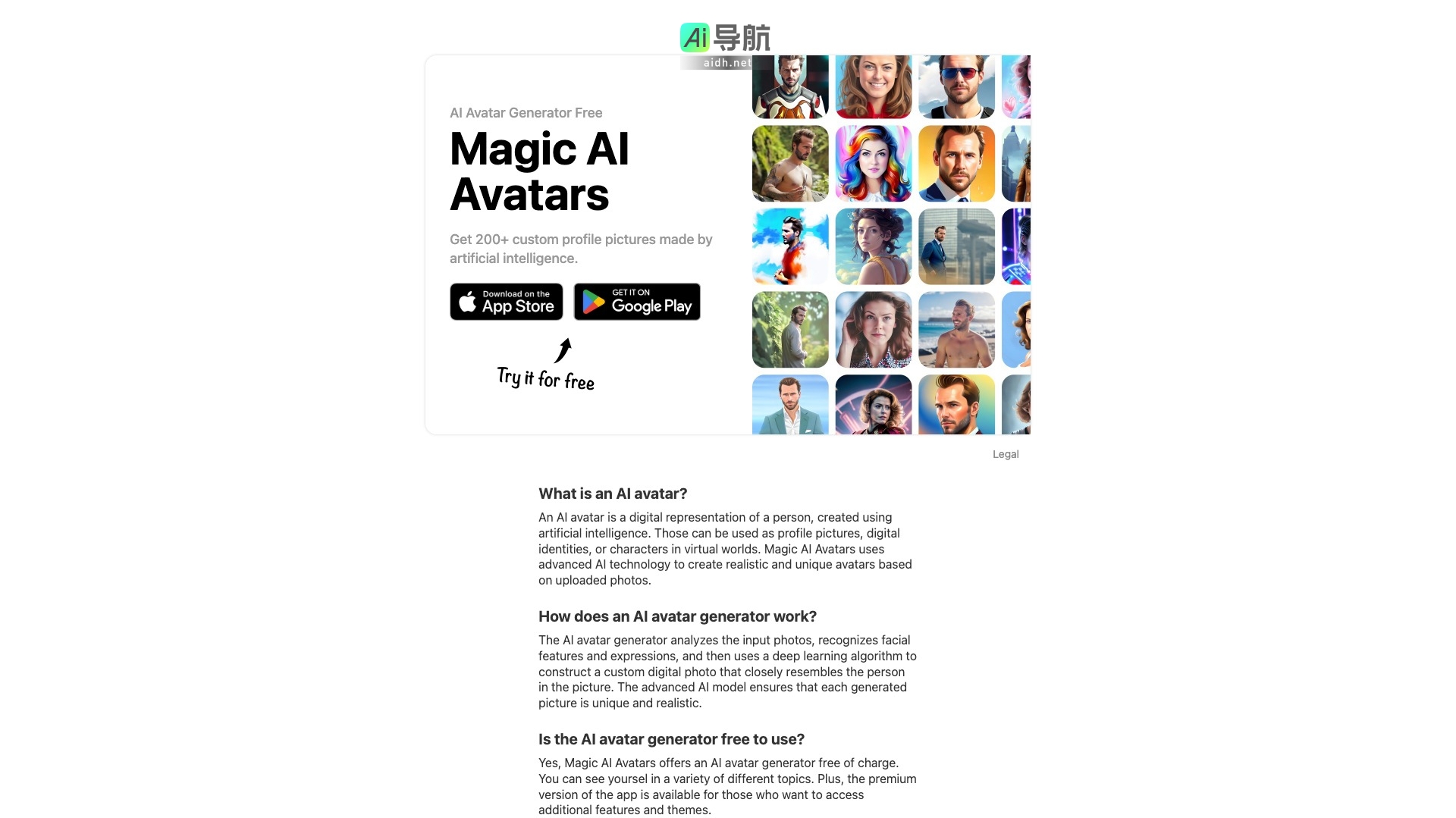 Magic AI Avatars的封面图