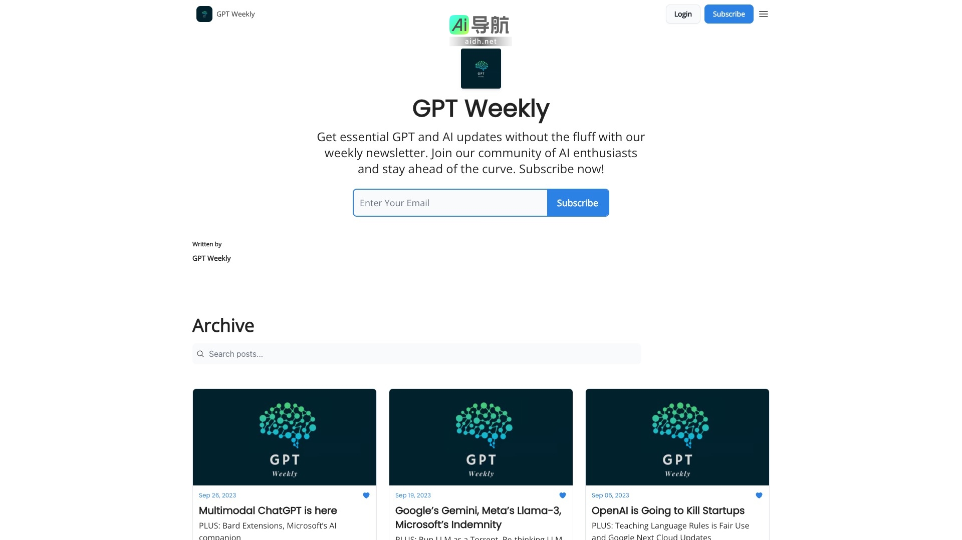 GPT Weekly的封面图