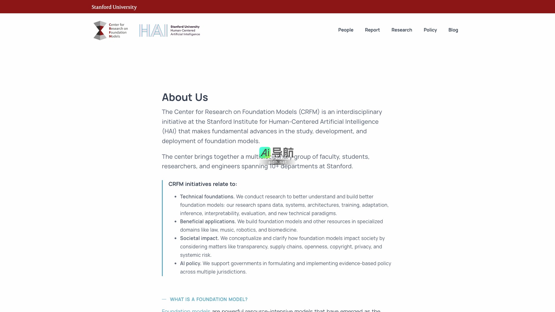 Stanford CRFM的封面图