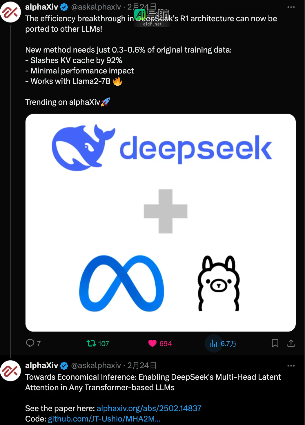 DeepSeek的MLA实现，轻松迁移任意大模型！