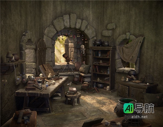 火星时代学员教你如何制作游戏模型场景