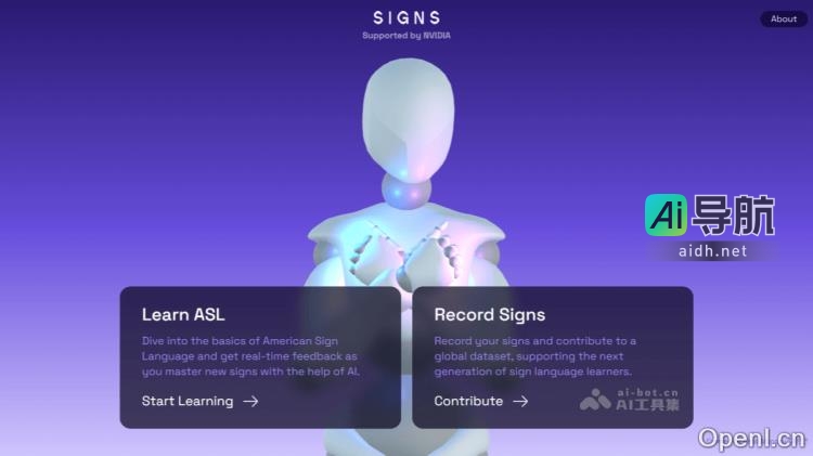 Signs 英伟达推出的AI手语学习平台