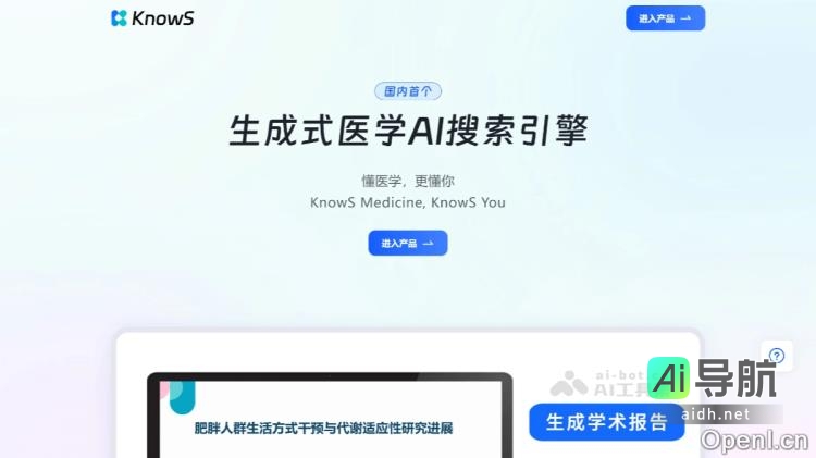 知识易搜(KnowS)医学领域的生成式人工智能搜索引擎的封面图