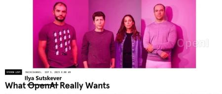 Ilya Sutskever的真实愿望是什么？