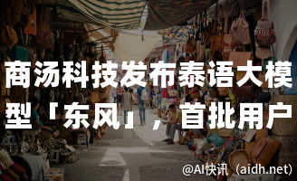 商汤科技发布泰语大模型「东风」,首批用户锁定企业市场的封面图
